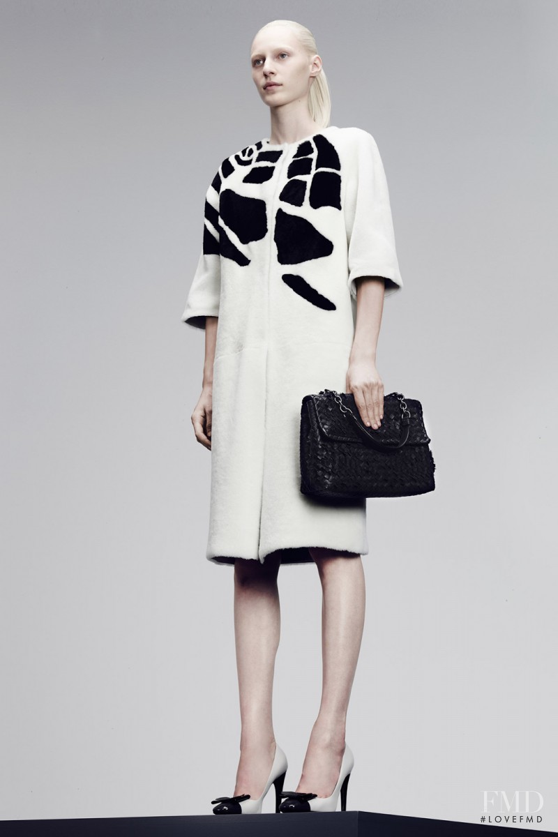 Julia Nobis featured in  the Bottega Veneta fashion show for Pre-Fall 2014
