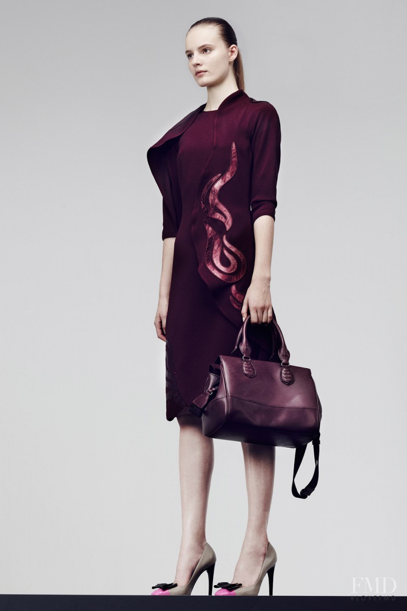 Tilda Lindstam featured in  the Bottega Veneta fashion show for Pre-Fall 2014