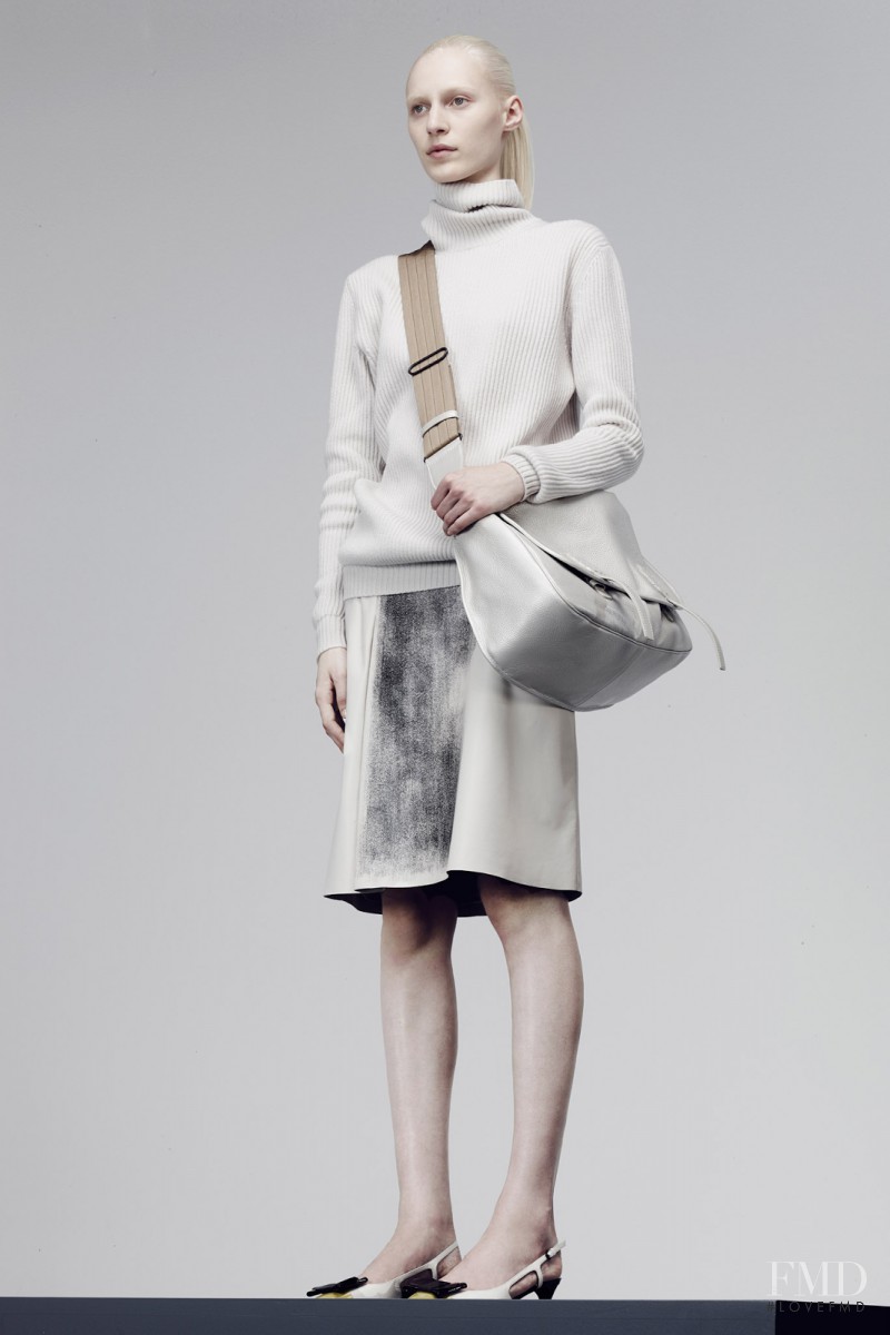 Julia Nobis featured in  the Bottega Veneta fashion show for Pre-Fall 2014