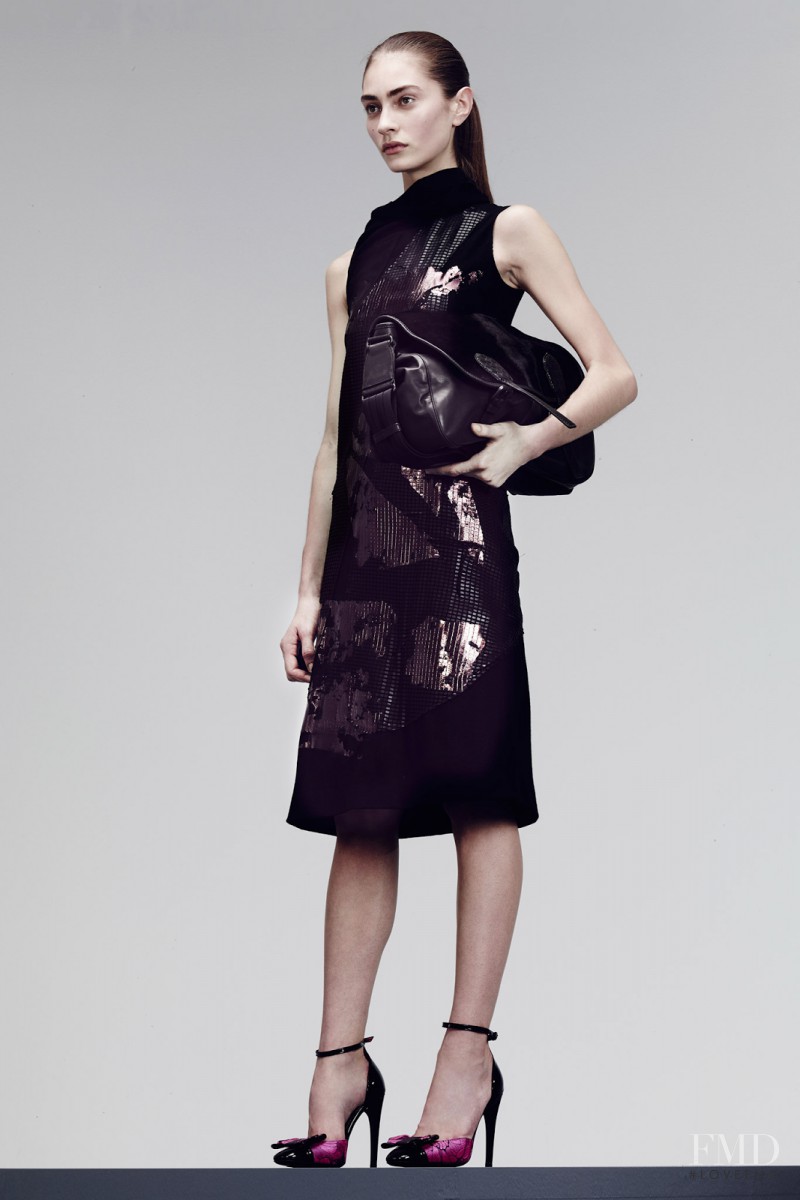 Marine Deleeuw featured in  the Bottega Veneta fashion show for Pre-Fall 2014