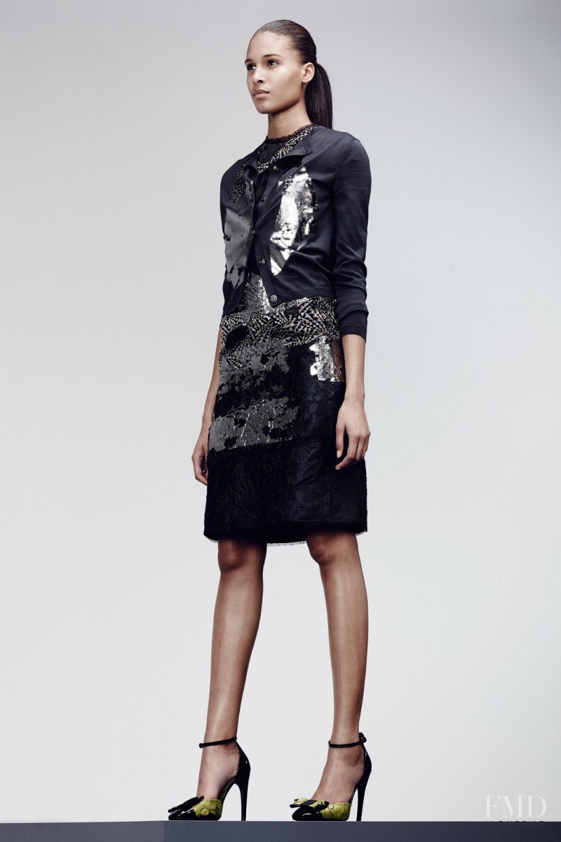 Cindy Bruna featured in  the Bottega Veneta fashion show for Pre-Fall 2014