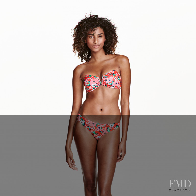 Imaan Hammam featured in  the H&M catalogue for Summer 2016