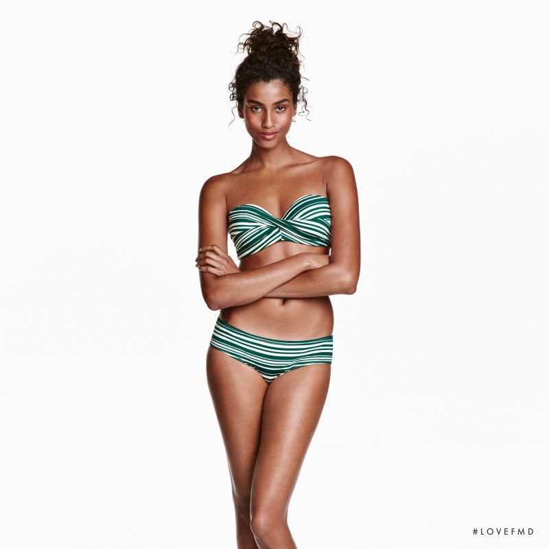 Imaan Hammam featured in  the H&M catalogue for Summer 2016