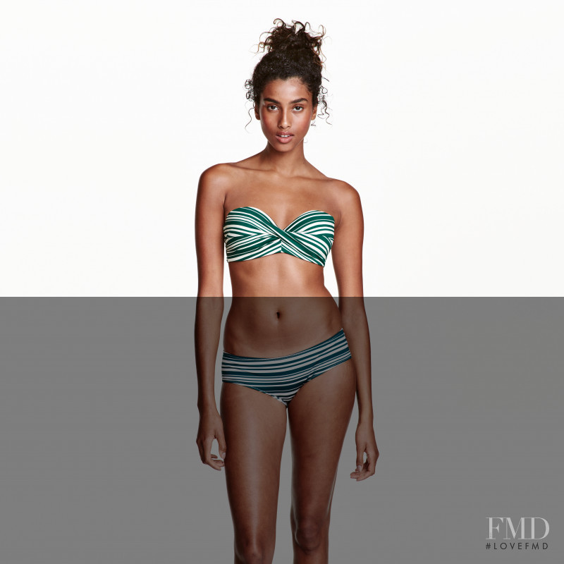 Imaan Hammam featured in  the H&M catalogue for Summer 2016