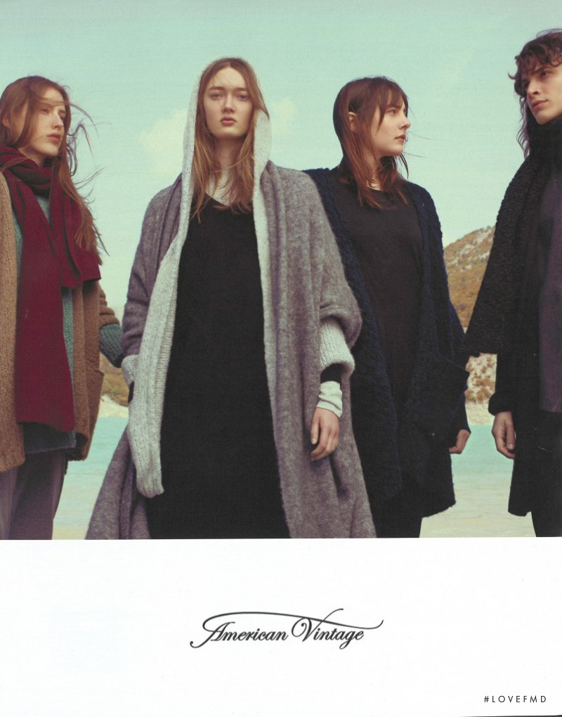Sophia Linnewedel featured in  the American Vintage advertisement for Autumn/Winter 2016