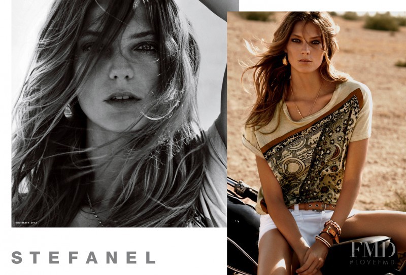 Daria Werbowy featured in  the Stefanel advertisement for Spring/Summer 2012