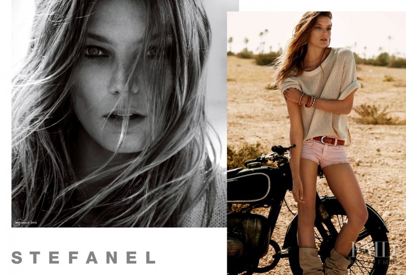 Daria Werbowy featured in  the Stefanel advertisement for Spring/Summer 2012