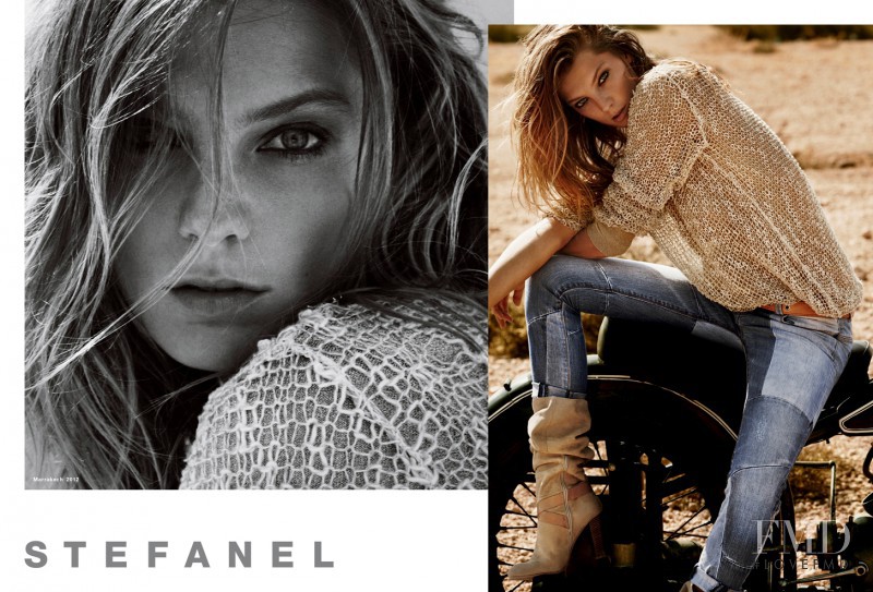 Daria Werbowy featured in  the Stefanel advertisement for Spring/Summer 2012