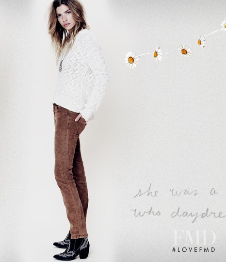 Chloé Bello Portela featured in  the Free People lookbook for Autumn/Winter 2012