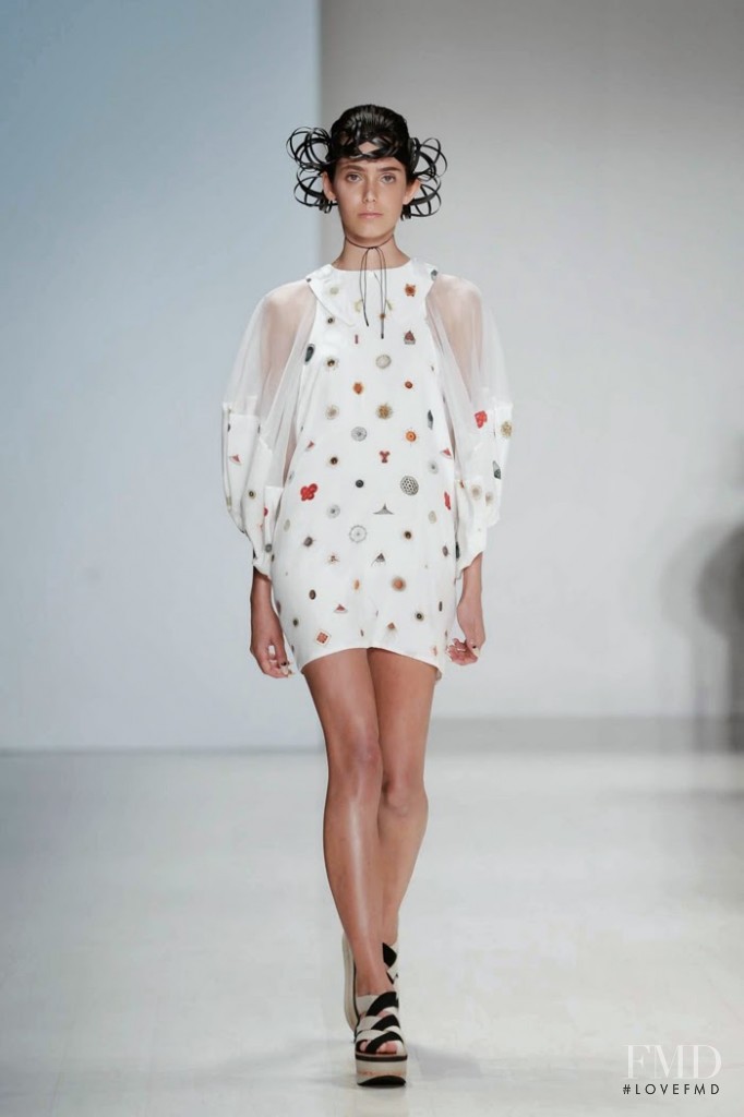 Talia Berman featured in  the Gail Sorronda fashion show for Spring/Summer 2014