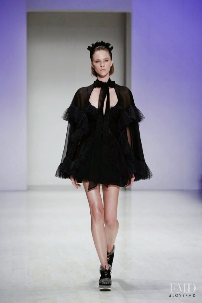 Nicole Pollard featured in  the Gail Sorronda fashion show for Spring/Summer 2014