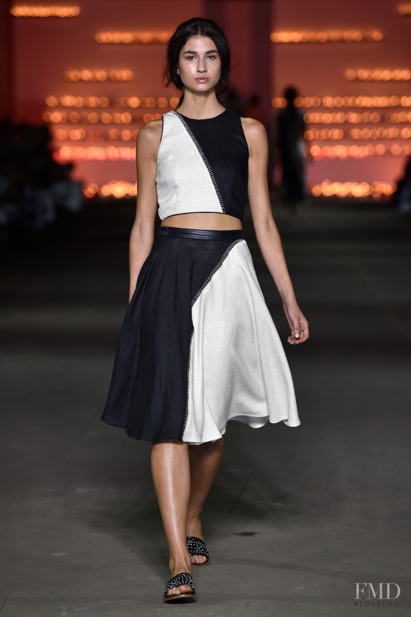 Roberta Pecoraro featured in  the Aje fashion show for Spring/Summer 2015