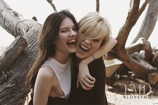 Julia Almendra featured in  the Pull & Bear Capsule lookbook for Spring/Summer 2015