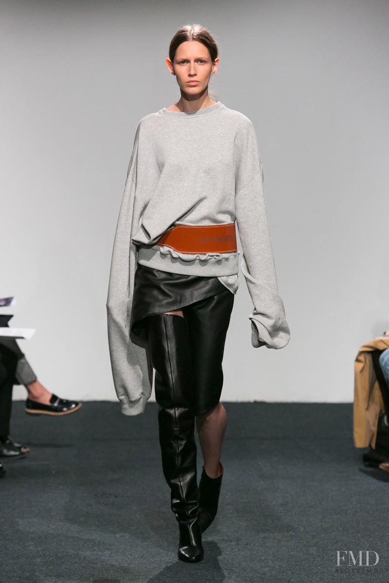 Ella Zadavysvichka featured in  the Vetements fashion show for Spring/Summer 2015