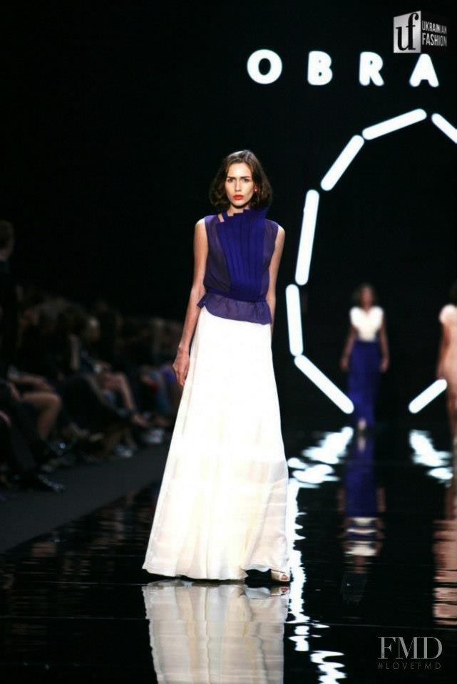 Ella Zadavysvichka featured in  the Obrani fashion show for Spring/Summer 2013