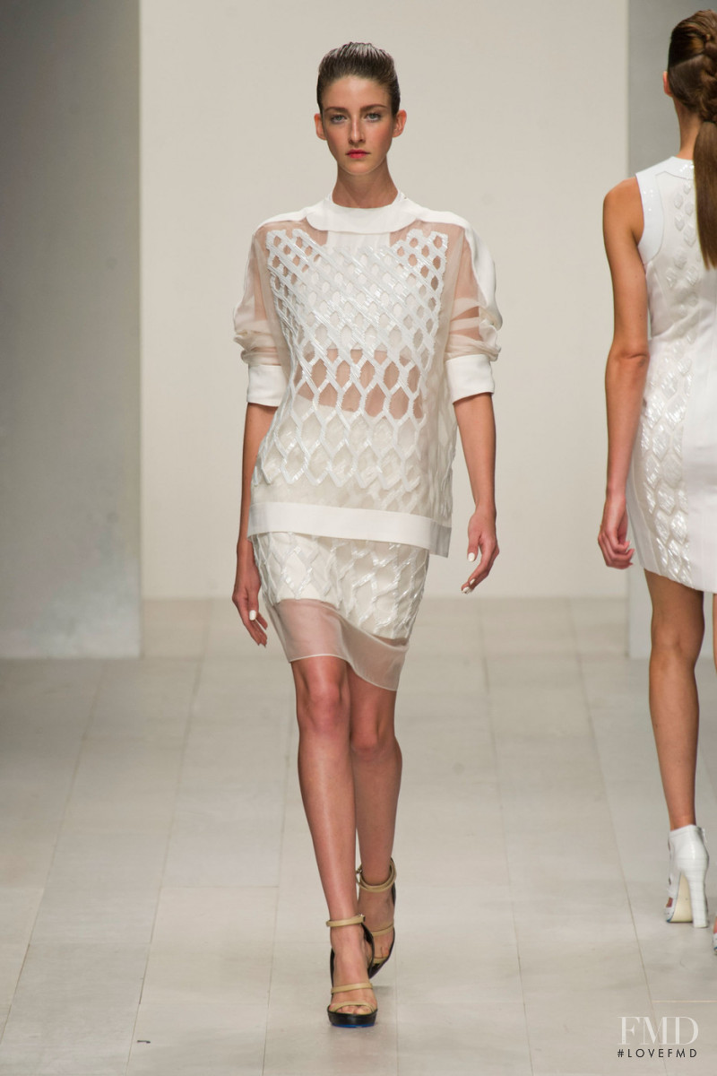 Cristina Herrmann featured in  the David Koma fashion show for Spring/Summer 2013