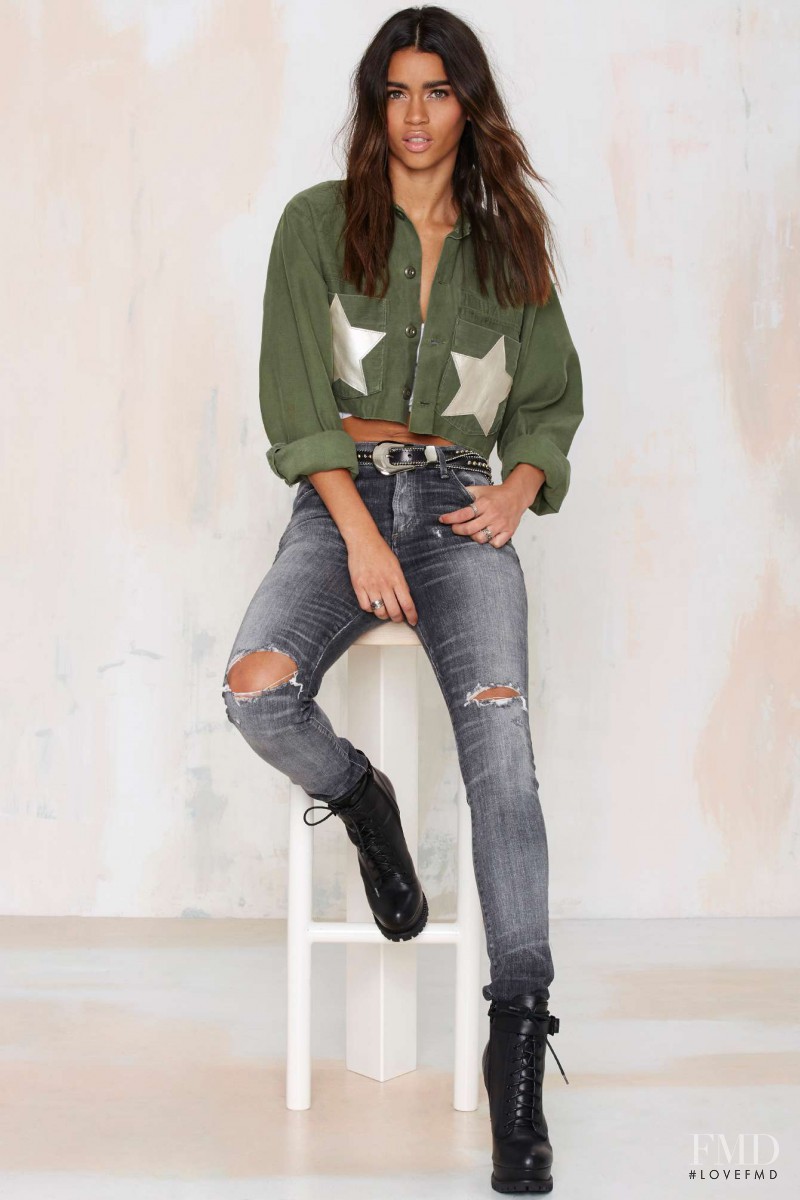 Karol Santos featured in  the Nasty Gal catalogue for Autumn/Winter 2015