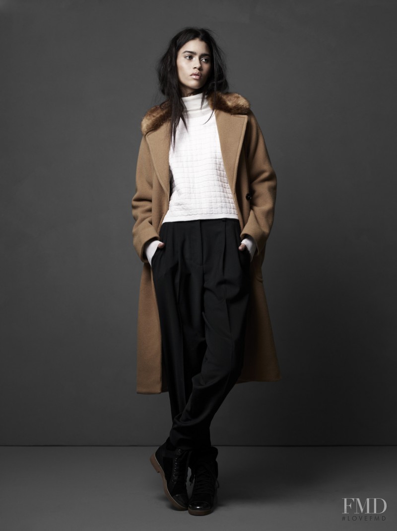 Karol Santos featured in  the French Connection lookbook for Autumn/Winter 2014