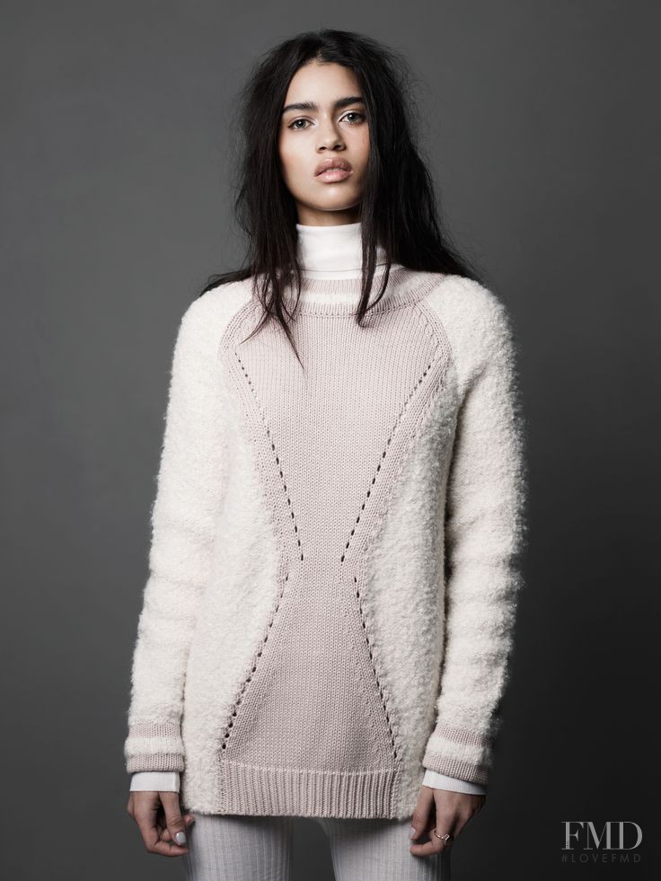 Karol Santos featured in  the French Connection lookbook for Autumn/Winter 2014