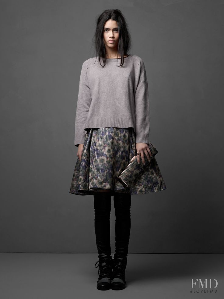 Karol Santos featured in  the French Connection lookbook for Autumn/Winter 2014