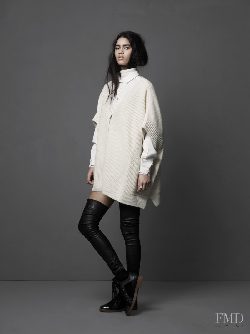 Karol Santos featured in  the French Connection lookbook for Autumn/Winter 2014