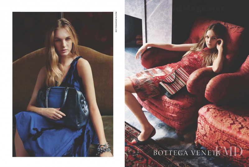 Laura Love featured in  the Bottega Veneta advertisement for Cruise 2014