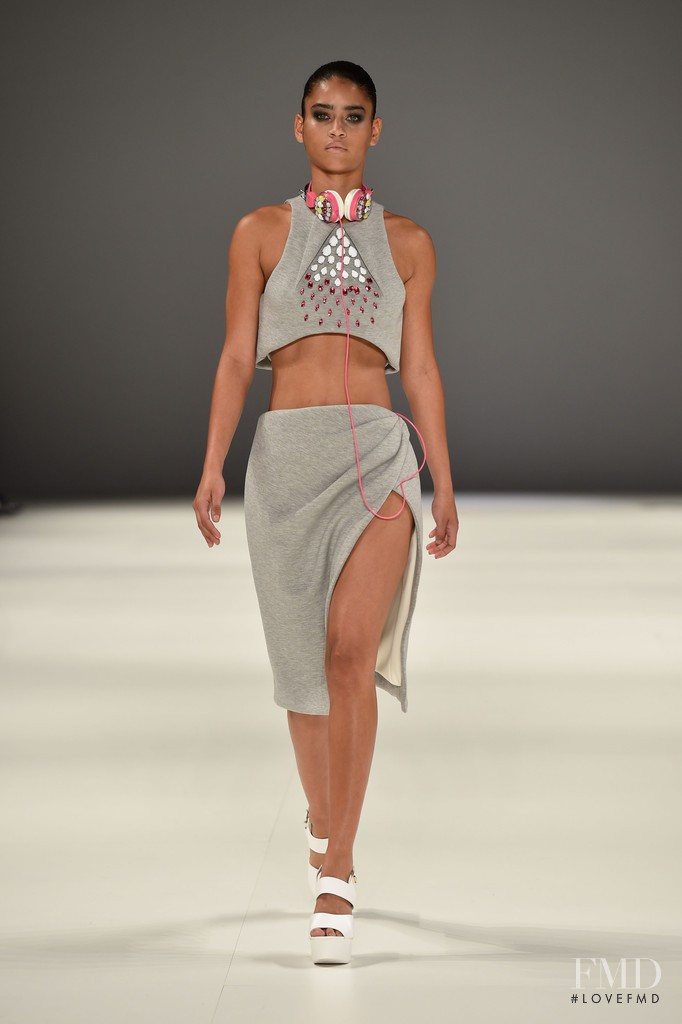 Karol Santos featured in  the The Innovators Fashion Design Studio fashion show for Spring/Summer 2015