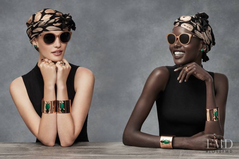 Ajak Deng featured in  the Mimco advertisement for Autumn/Winter 2015