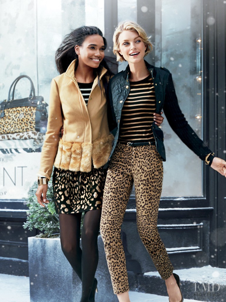 Arlenis Sosa featured in  the Banana Republic advertisement for Holiday 2013