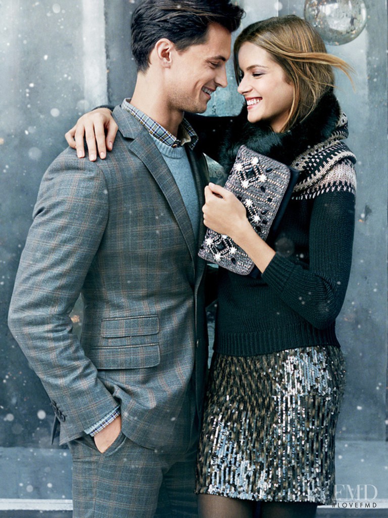 Zuzana Lettrichova featured in  the Banana Republic advertisement for Holiday 2013