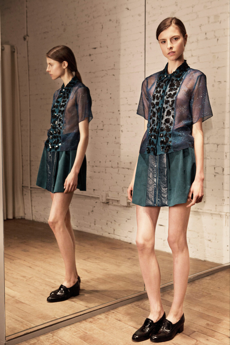 Isaac Lindsay featured in  the Timo Weiland fashion show for Pre-Fall 2013