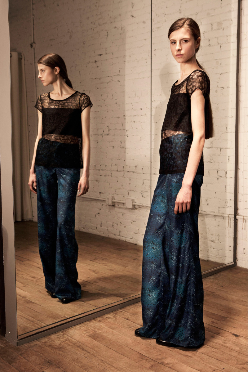 Isaac Lindsay featured in  the Timo Weiland fashion show for Pre-Fall 2013