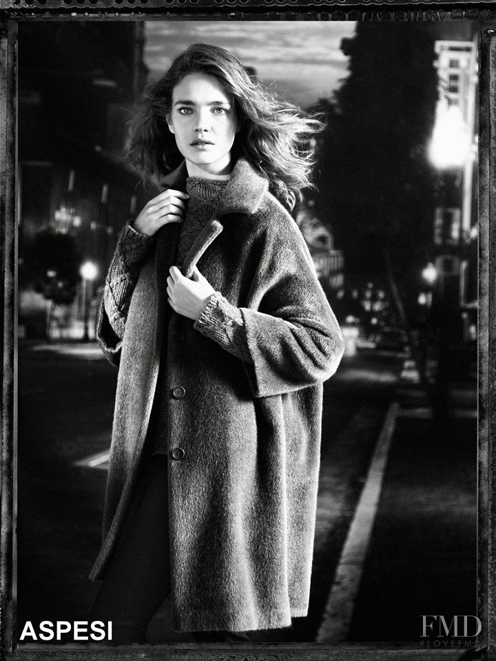 Natalia Vodianova featured in  the Aspesi advertisement for Autumn/Winter 2013