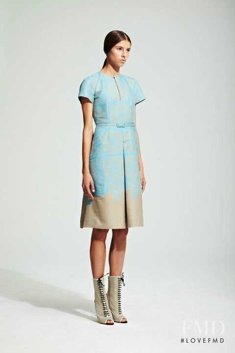 Isaac Lindsay featured in  the Jonathan Saunders fashion show for Resort 2012