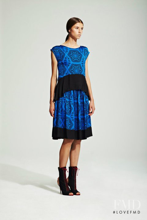 Isaac Lindsay featured in  the Jonathan Saunders fashion show for Resort 2012