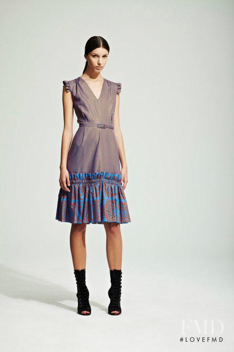 Kate King featured in  the Jonathan Saunders fashion show for Resort 2012