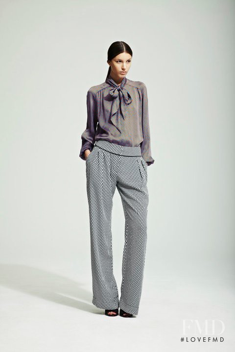 Kate King featured in  the Jonathan Saunders fashion show for Resort 2012