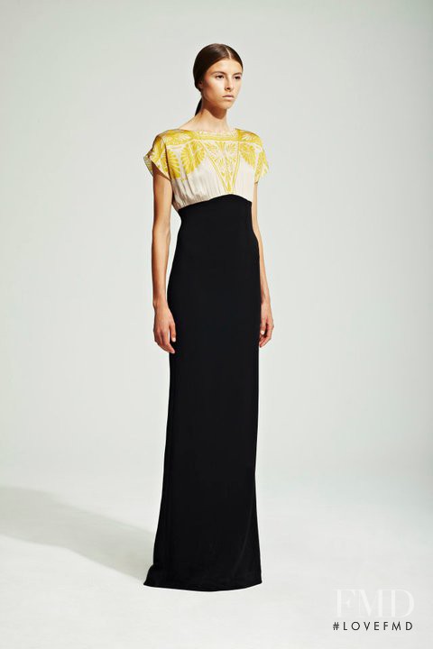 Isaac Lindsay featured in  the Jonathan Saunders fashion show for Resort 2012