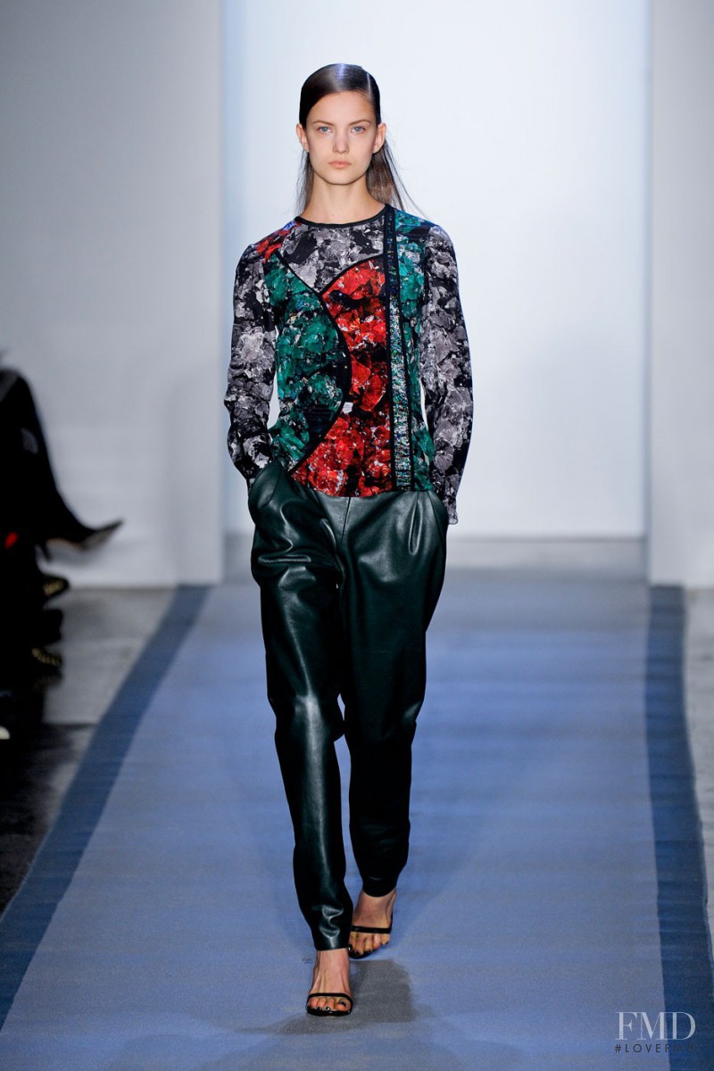 Nadine Ponce featured in  the Peter Som fashion show for Autumn/Winter 2012