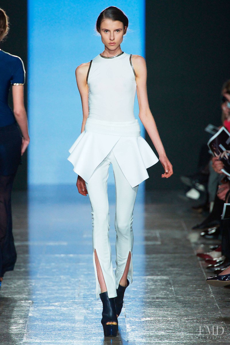 Isaac Lindsay featured in  the Masha Ma fashion show for Spring/Summer 2013