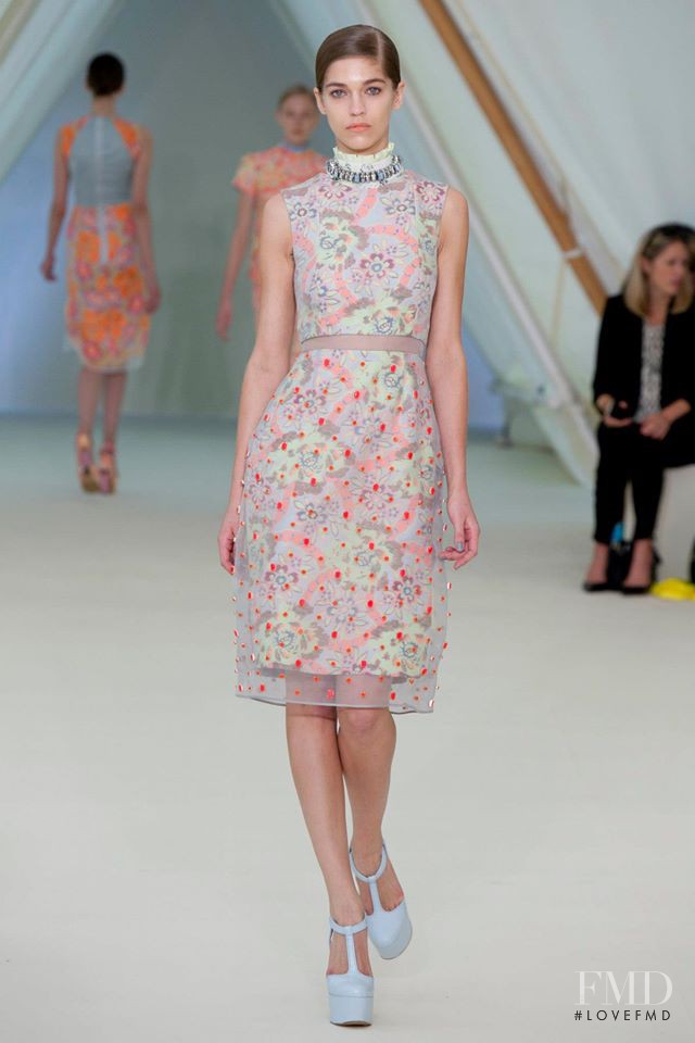 Samantha Gradoville featured in  the Erdem fashion show for Spring/Summer 2013