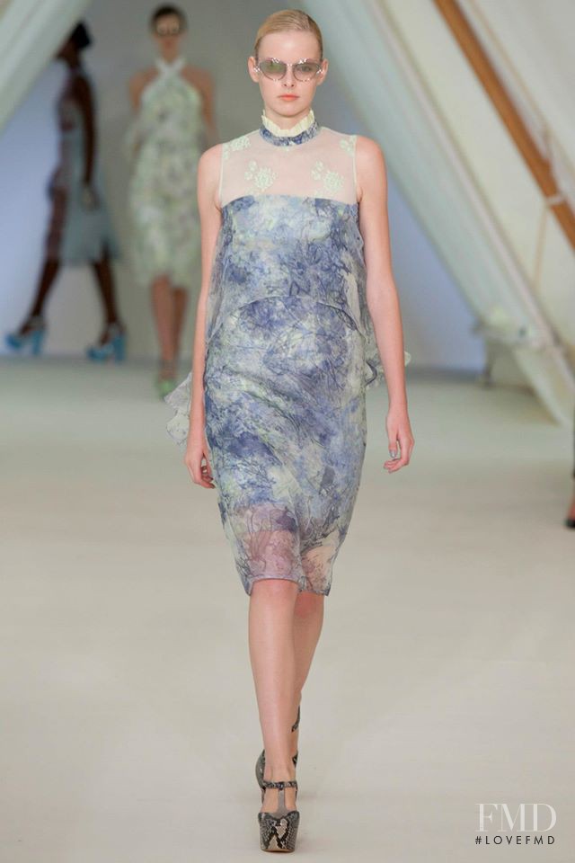 Elza Luijendijk Matiz featured in  the Erdem fashion show for Spring/Summer 2013