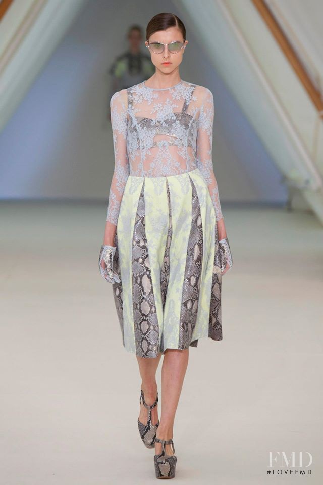 Isaac Lindsay featured in  the Erdem fashion show for Spring/Summer 2013