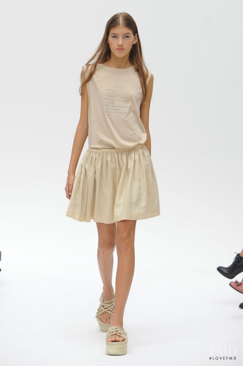 Valery Kaufman featured in  the Organic by John Patrick fashion show for Spring/Summer 2013