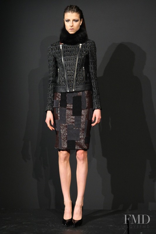 Isaac Lindsay featured in  the Catherine Malandrino Black Label fashion show for Autumn/Winter 2012