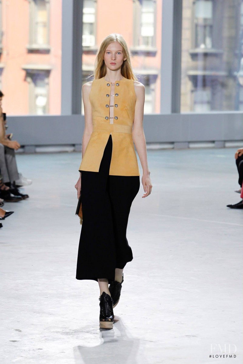Nastya Sten featured in  the Proenza Schouler fashion show for Spring/Summer 2014
