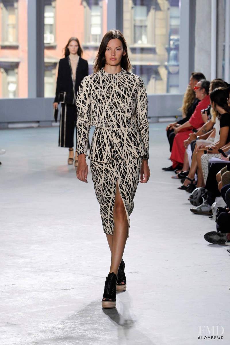 Amanda Murphy featured in  the Proenza Schouler fashion show for Spring/Summer 2014