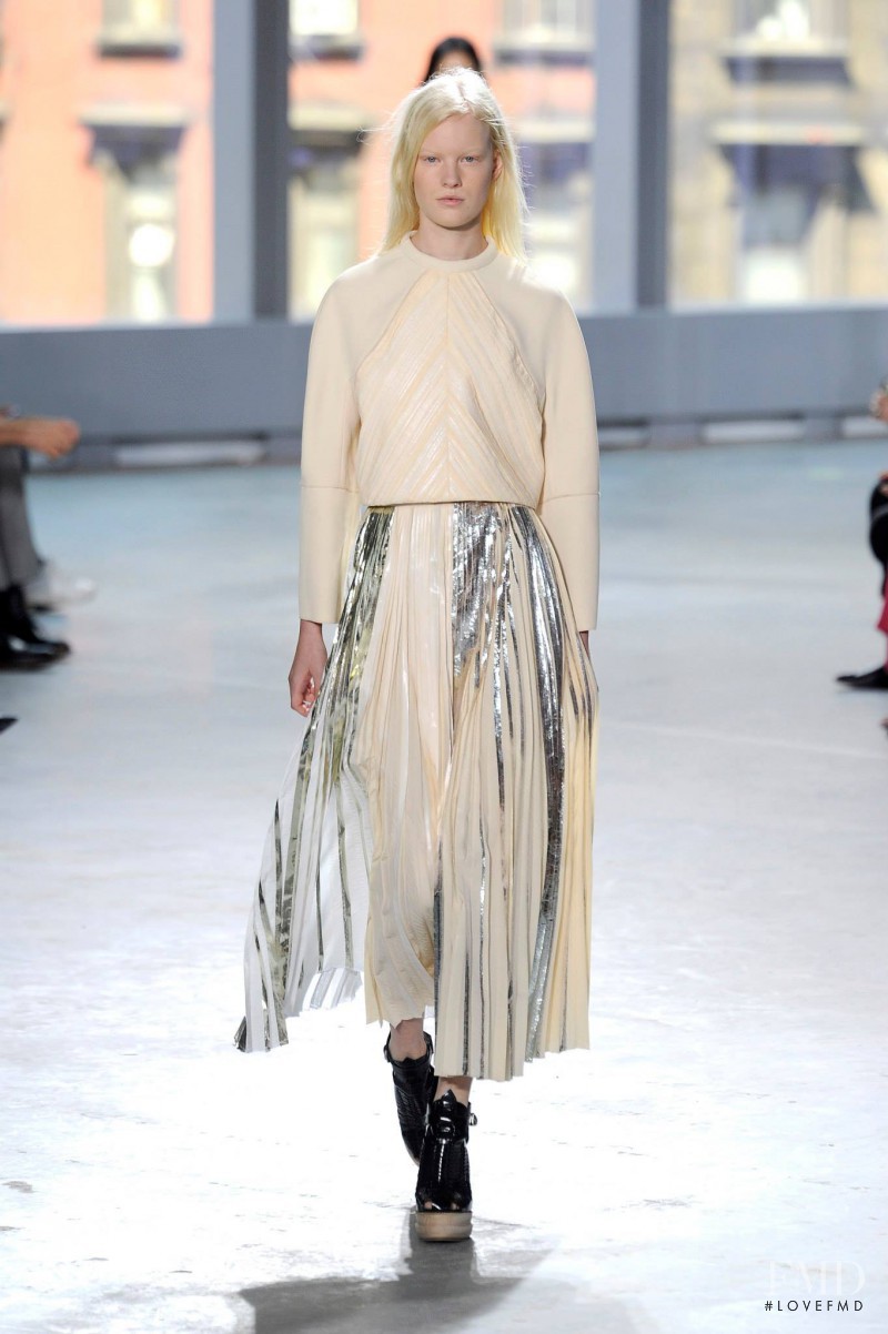 Linn Arvidsson featured in  the Proenza Schouler fashion show for Spring/Summer 2014