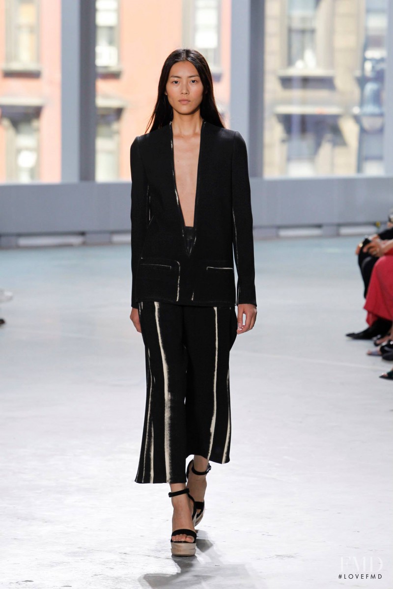 Liu Wen featured in  the Proenza Schouler fashion show for Spring/Summer 2014