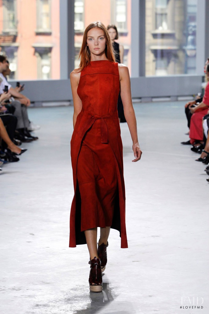 Heather Marks featured in  the Proenza Schouler fashion show for Spring/Summer 2014